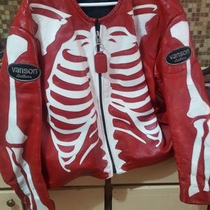 Vanson motorcycle Leather jacket